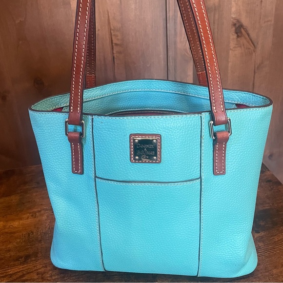Dooney & Bourke authentic handbag. Teal pebble leather - Picture 2 of 10